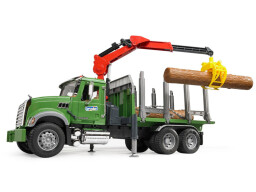 Bruder MACK Granit Přepravník na dřevo s hydraulickou rukou 1:16